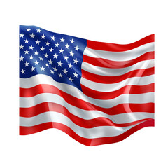 american flag vector illustration
