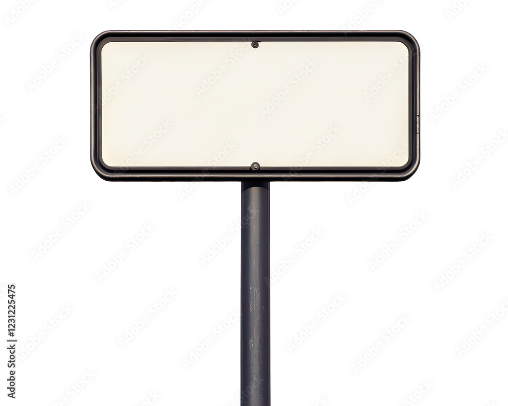 Aufkleber blank street sign isolated on transparency background, perfect for customization or signage needs. i