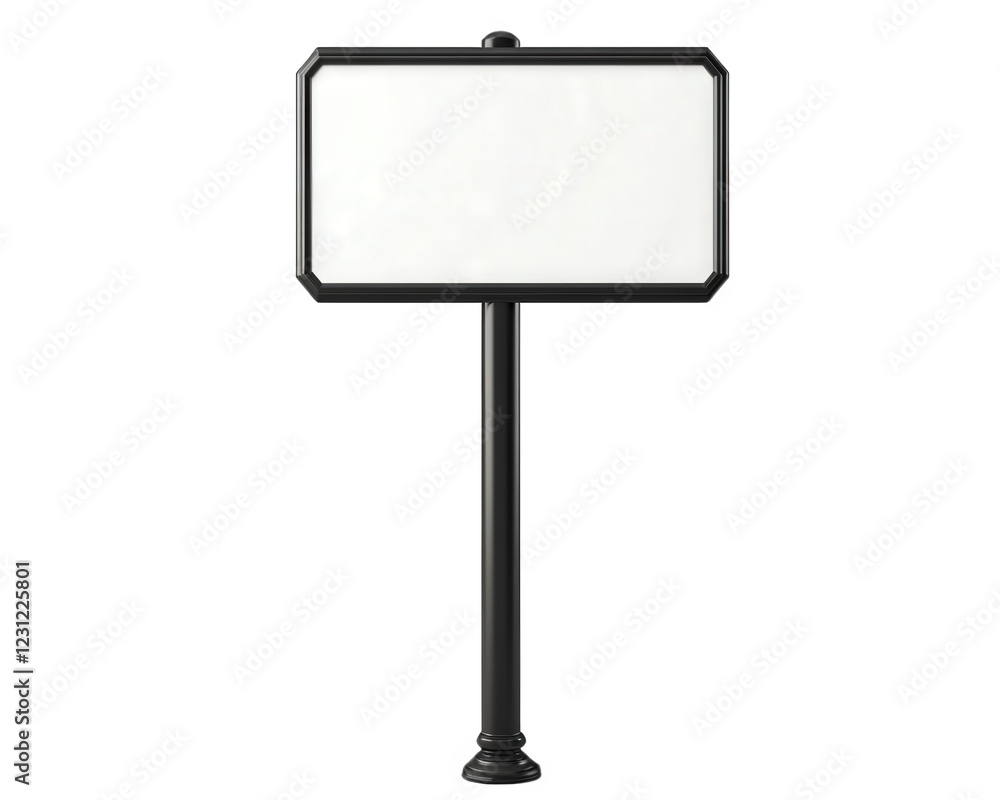 Aufkleber blank street sign isolated on transparency background, perfect for customization or signage needs. t
