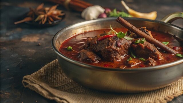 Savor the spicy delight of rajasthani laal maas authentic mutton curry recipe from rajasthan india