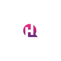 Creative HQ, QH letter logo design