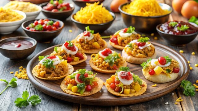 Crispy sev puri delight street food paradise recipe guide indian cuisine culinary adventure spiced potatoes and chutneys