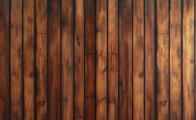 Rustic Wooden Wall Paneling with Warm Tones and Ambient Lighting