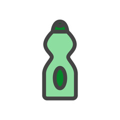 カラー日用品家電関連の単品アイコン　洗剤