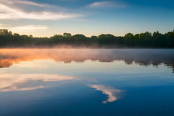 Obraz premium sunrise over the river