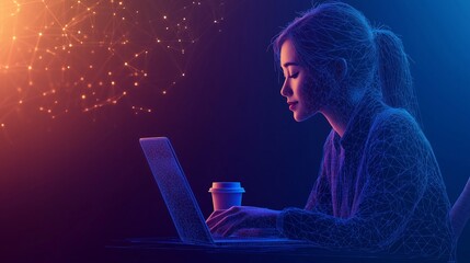 Businessman signing e-documents on a digital tablet with a laptop nearby. Professional workspace, soft lighting, and photo-realistic details.