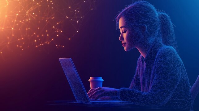 Businessman signing e-documents on a digital tablet with a laptop nearby. Professional workspace, soft lighting, and photo-realistic details.