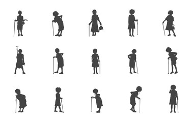 100 days of school girls svg, 100 days of school girls silhouette, School kids silhouette, School child svg, Old girls silhouette.
