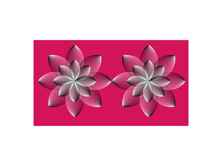 Red Flower curves and the from soft to dark vector background flat design style,Modern creative pop art White halftone style background