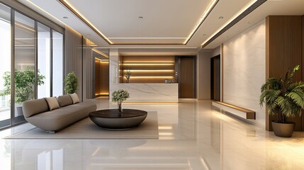 Modern Luxury Lobby Interior Design Space