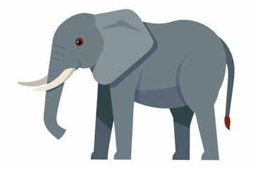 elephant cartoon isolated on white