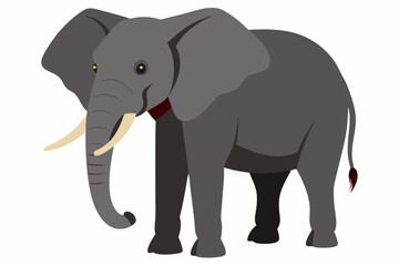 Obraz premium elephant cartoon isolated on white