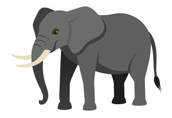 Fototapeta premium elephant cartoon isolated on white