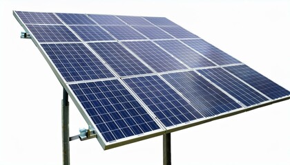 solar panels on a roof. Solar panel isolated on transparent or white background 