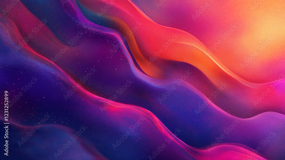 Poster mesmerizing abstract waves of color: a dreamlike journey through fluid motion