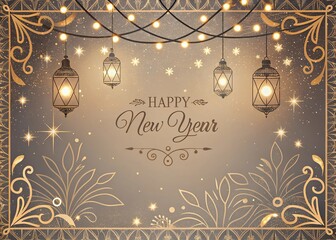 christmas greeting card with christmas tree golden components design for wedding invite, menus, certificates, boutiques, spa and logo design.