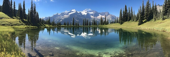 Natural Background with Scenic Elements

