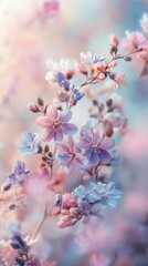 Obraz premium Pastel Dreamy Floral Beauty