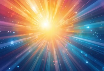Fototapeta premium Abstract Radiating Light Rays Background Design