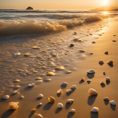Beach view in the afternoon 