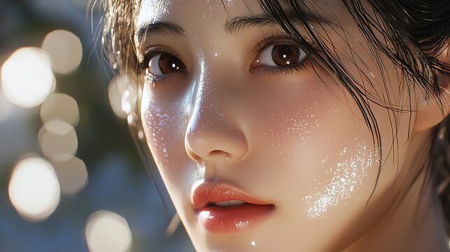 A close up showcasing a confident expression highlighting themes of body positivity and self acceptance