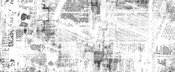 Vector old white newspaper paper grunge vintage background