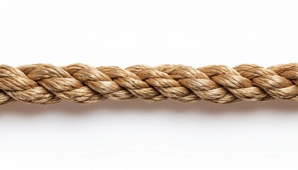 Obraz premium Straight rope isolated on white background