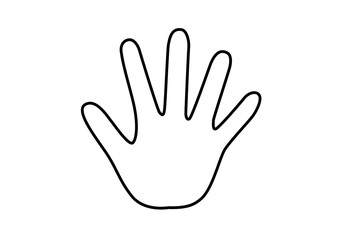 Fototapeta premium シンプルな手のアイコン