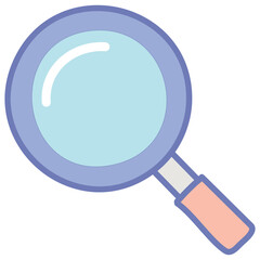 Magnifying Glass Icon Vector Illustration