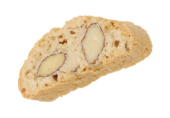 Traditional Italian almond biscuit (Cantucci) isolated on white