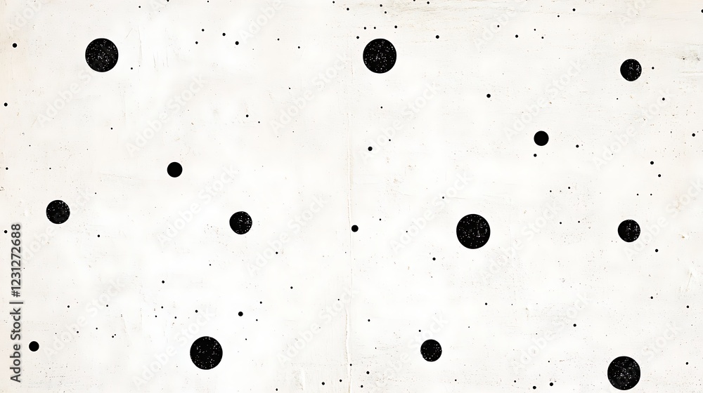 Aufkleber abstract black and white dots creating a unique artistic background for creative projects
