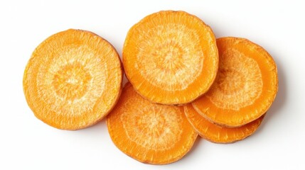 Bright and Vibrant Dried Carrot Slices for Culinary Use and Snacks