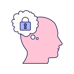 Fixed mindset icon vector