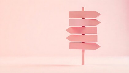 pink paper on wall