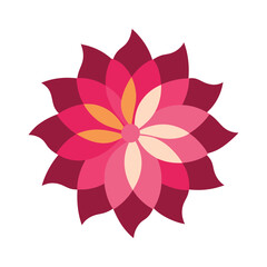 Creative Flower Icon Vector Illustration