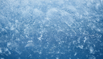 Obraz premium Icy Grunge Texture Blue Frozen Surface with Snow Accents