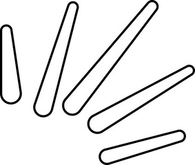 Obraz premium doodle sparkle vector , radial lines rays, starburst, hand drawn elements , black lines, outline, decorative, retro style. Suitable for graphic design element, backgrounds, and web page or ui