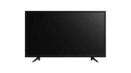 Naklejka premium Modern flat screen tv on transparent background