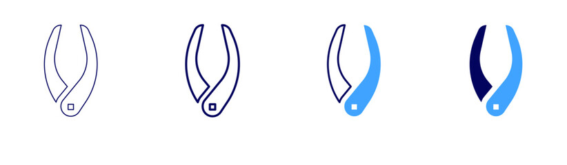 Ceramic sculpture icon in 4 different styles. Thin Line, Line, Bold, and Bold Line. Duotone style. Editable stroke