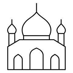 taj mahal vector illustration