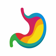 Vector Illustration of a Stomach