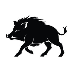 silhouette of a wolf Vector illustration