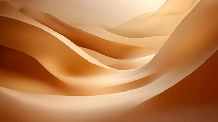 Abstract desert dunes flowing, soft light, background blur, website banner