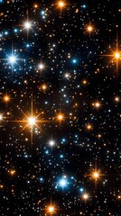 Fototapeta premium Captivating Cosmic Tapestry Luminous Stars and Celestial Wonders