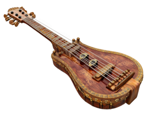 traditional sitar with intricate woodwork and detailed craftsmanship, showcasing its unique design and musical features. This instrument is perfect for cultural music enthusiasts