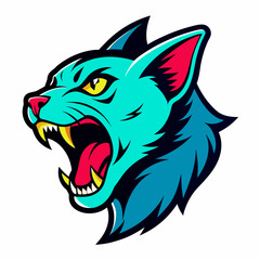 Obraz premium wolf head mascot