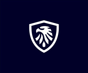 Eagle shield logo icon vector design template. Shield vector icon.