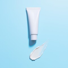 A cosmetics mockup. Natural cosmetics, minimalism