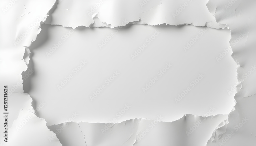 Poster abstract torn paper texture background with empty center
