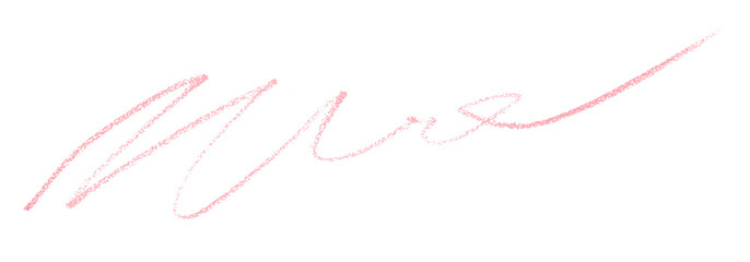 pink pencil strokes isolated on transparent background